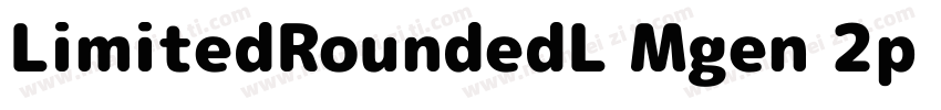 LimitedRoundedL Mgen 2p bold字体转换